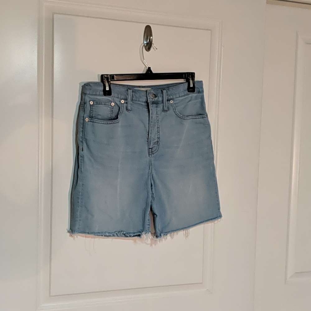 Madewell high rise mid length shorts